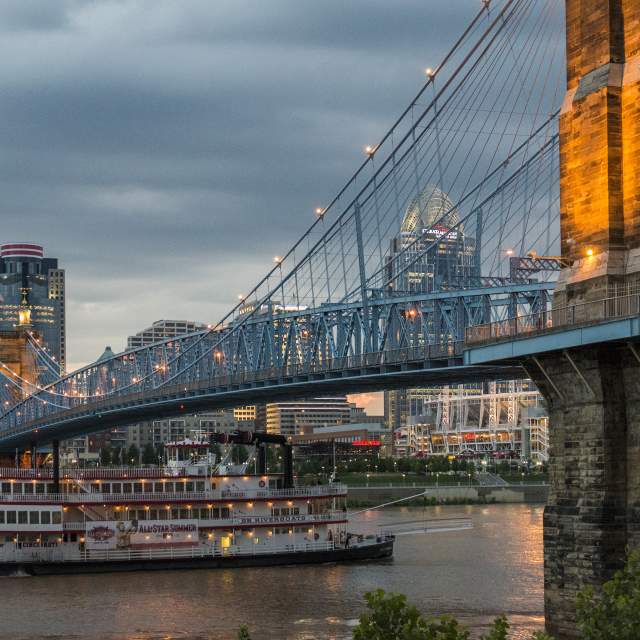 The Historic John A. Roebling Suspension Bridge meetNKY